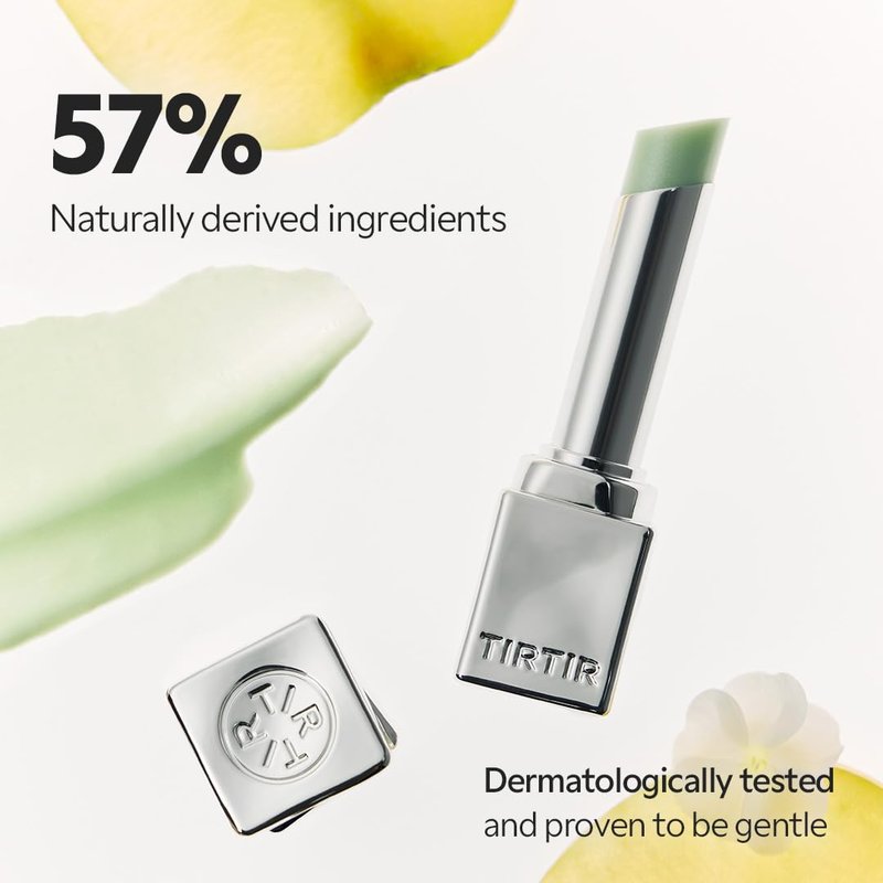 TIRTIR Water Mellow Lip Balm - pH Color Changing Organic Lip Care | 02 Mauve Berry, 0.11 Fl Oz, Deep Hydration Moisturizer
