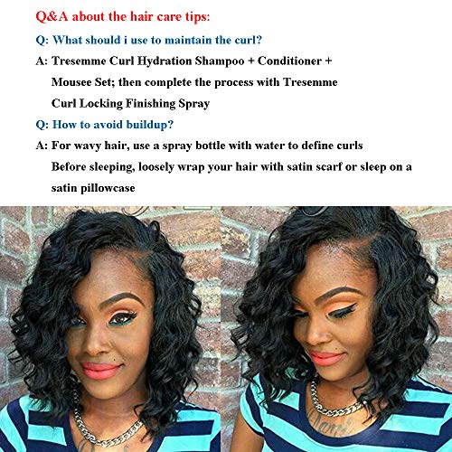 UDU Malaysian 50g 1B# Human Hair Extensions Remy Hair Bundles Short Curly Hair (8 inch without closure)