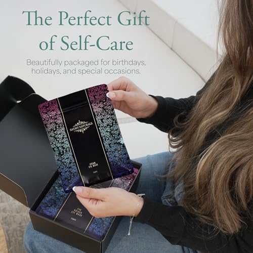 Spa Gift Set for Women ? The Mini Spa Retreat | Bath Bombs, Sugar Scrub, Candle, 24K Gold Eye Masks & Steam Eye Mask | Self Care & Relaxation Gift Box for Stress Relief at Home