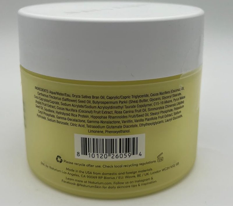 Naturium Whipped Multi-Oil Body Butter - Firming Cream & Moisturizer with Shea Butter, 7.7 fl oz