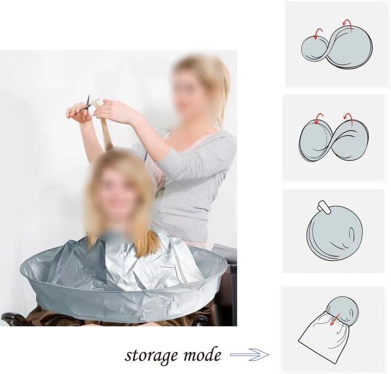 Hair Cutting Capes for Men & Kids - Adjustable Anti-Static Barber Cloak | Home & Salon Use