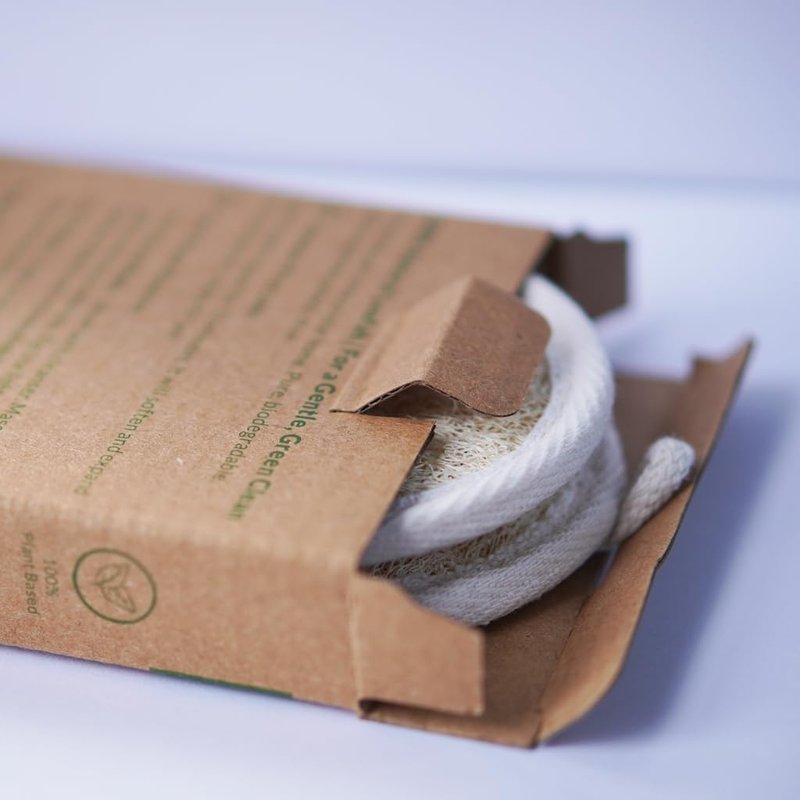 Natural Egyptian Loofah | Exfoliating Body Scrubber - Eco-Friendly Double-Sided Bath Sponge (2-Pack)