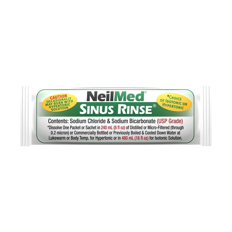 NeilMed's Sinus Rinse Extra Strength Pre-Mixed Hypertonic Packets-for Sinus Relief, 70 Count Box (Pack of 2)