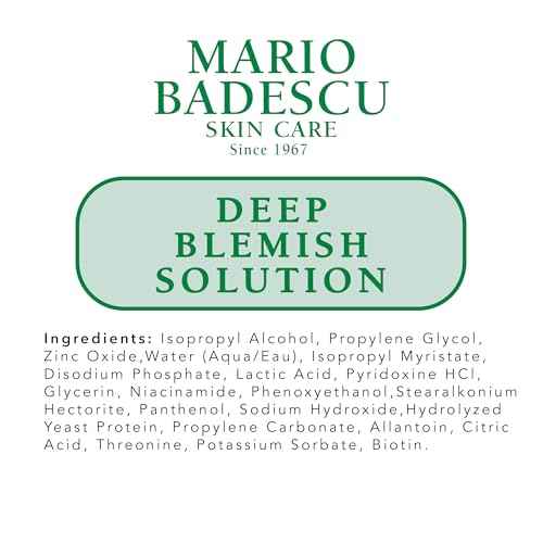 Mario Badescu Deep Blemish Solution, Spot Treatment for Face with Potent Zinc Oxide, Niacinamide and B Vitamins Overnight Treatment Serum that Targets Large Blemishes Under the Skin