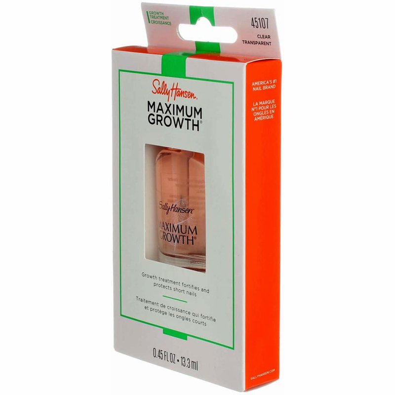 Sally Hansen Maximum Growth Treatment Clear 0.45 Ounce (13.3ml) (Pack of 2)