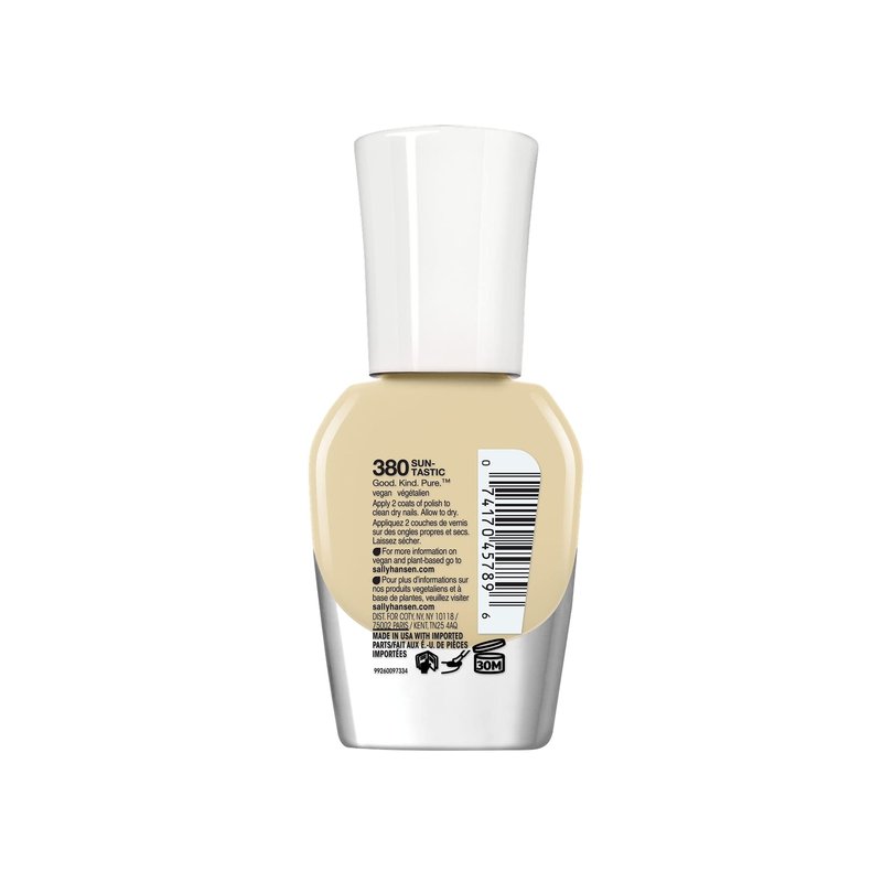 Sally Hansen Good.Kind.Pure Nail Polish 380 Sun-Tastic 0.33 fl oz (Pack of 1)