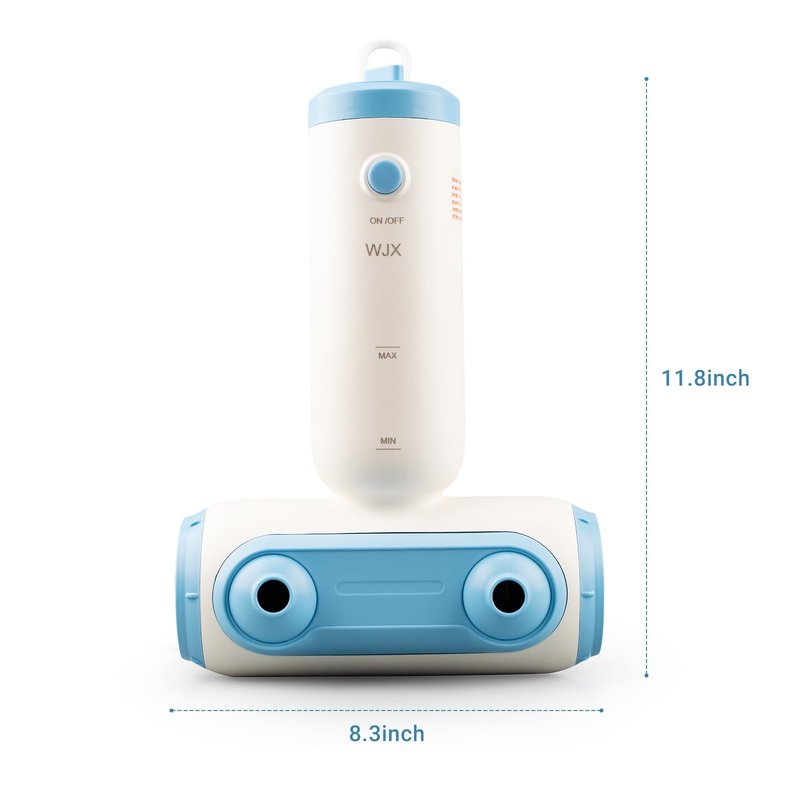 Portable Jet Spa for Bathtub - Electric Bath Jets for Tub with Dual Hydro Massage Nozzles & Soothing Bubbles, Adjustable Whirlpool Effect for Relaxing Home Spa Experience (blue white)