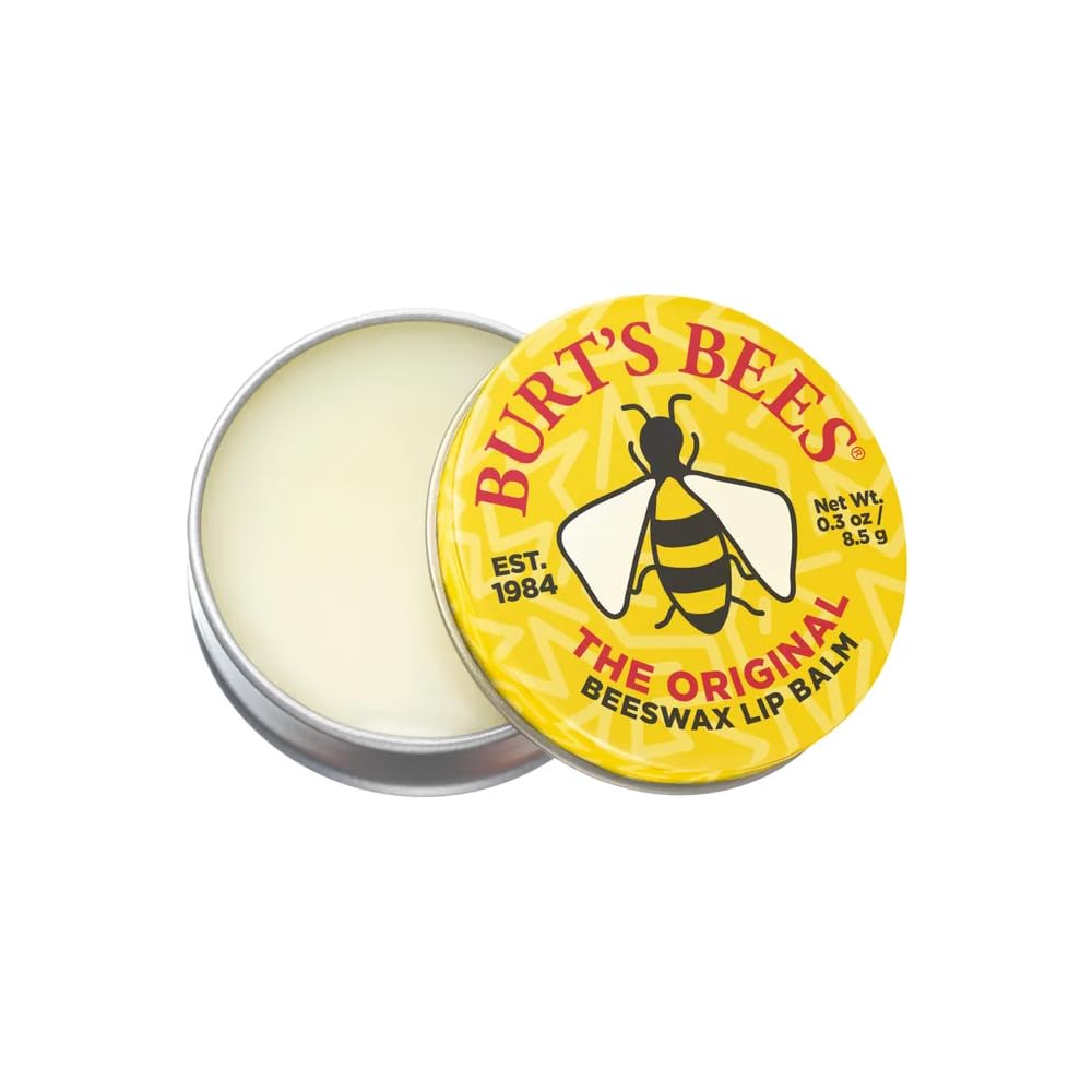 Burt's Bees Original Beeswax Lip Balm Tin, 0.3 oz