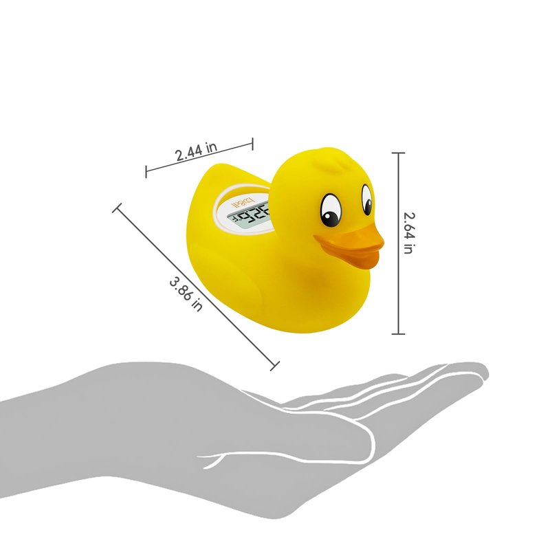 b&h Digital Duckling Baby Bath Thermometer, Infant Safe Floating Water Temperature Thermometer and Baby Bath Time Toy – Easy to Read Display | BPA-Free