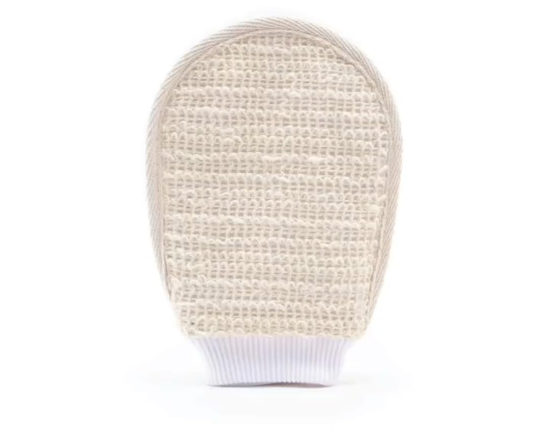 Exfoliating Bath Glove – Natural Loofah Body Scrubber Mitt for Deep Cleansing, Dead Skin Removal & Smooth Glowing Skin – Reusable Shower Exfoliator for Men & Women Pack of 2
