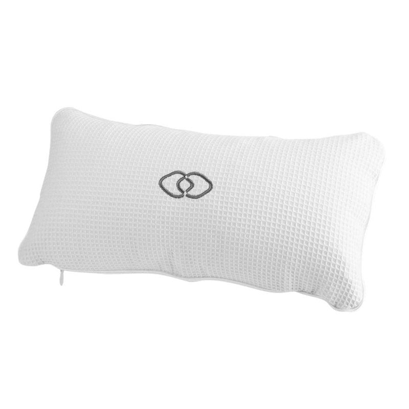 Nikou Bathtub Spa Pillow - Bath Cushion Bath Pillows White - Spa Pillow with Suction Cups,Supports Neck and Shoulders,for Hot Tub Home Spa Jacuzzi Bathtub Head Rest, Comfortable & Soft