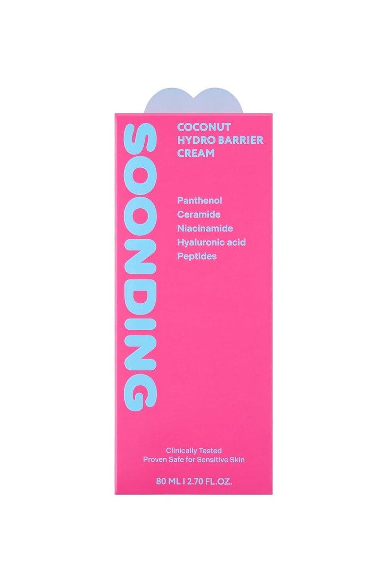 Skiennix Coconut Hydro Barrier Cream - Soothing Moisturizer with Panthenol & Ceramide | Non-Greasy, Fragrance-Free (80ml / 2.7 fl oz)