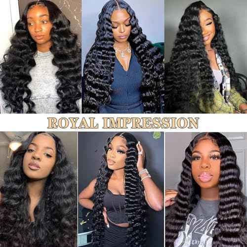 ROYAL IMPRESSION 12A Grade Brazilian Virgin Hair Loose Wave One Bundles 26 Inch Remy Deep Human Weave 100% Real Unprocessed Natural Color