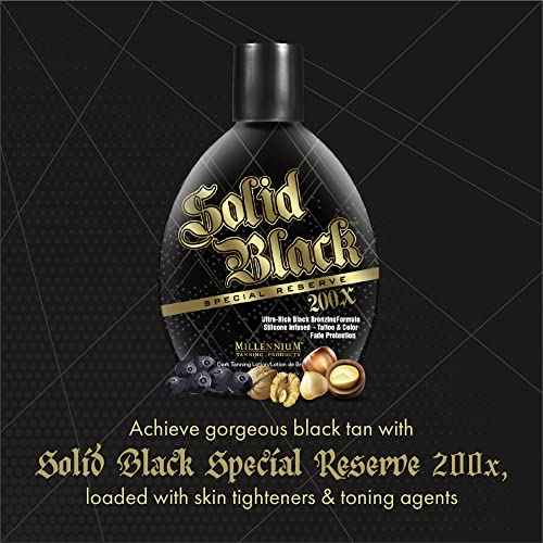 Millennium Tanning Solid Black Special Reserve 200X Tanning Lotion, 13.5 Ounces, 3-pack