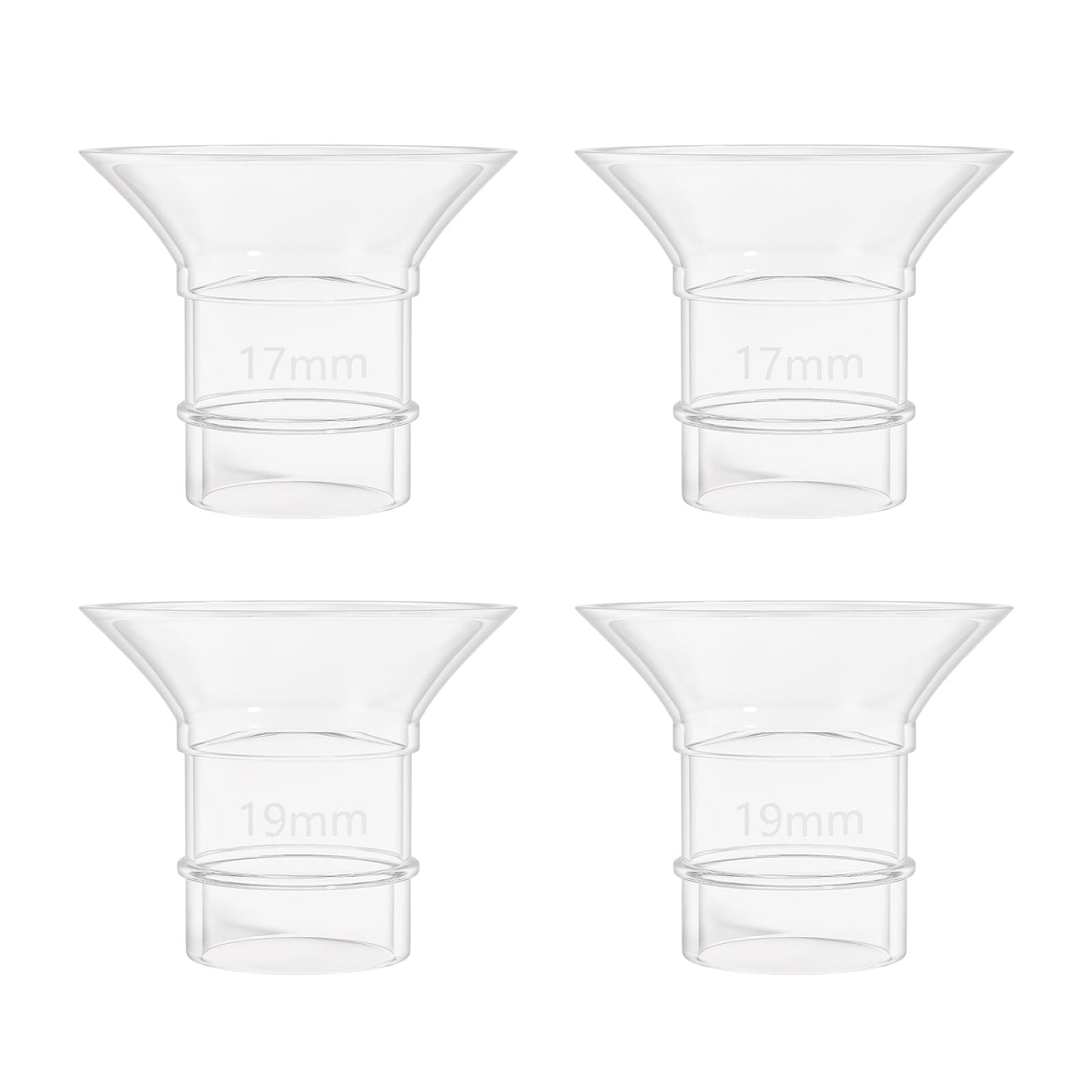 b&h Flange Inserts 19/21 mm 4PCS for 24mm Flanges/Shield of Most Pumps, Flange Sizing Kit Silicone Flanges Insert, Breastfeeding Essentials Kit for New Moms