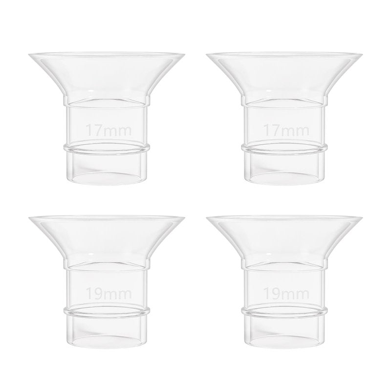 b&h Flange Inserts 19/21 mm 4PCS for 24mm Flanges/Shield of Most Pumps, Flange Sizing Kit Silicone Flanges Insert, Breastfeeding Essentials Kit for New Moms