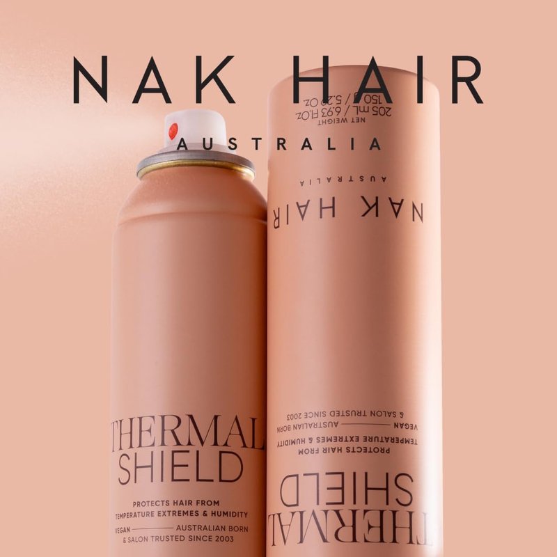 NAK Signature Thermal Shield, Heat Protectant Spray 150g - Frizz Control & Heat Protection for All Hair Types with Vitamin B5