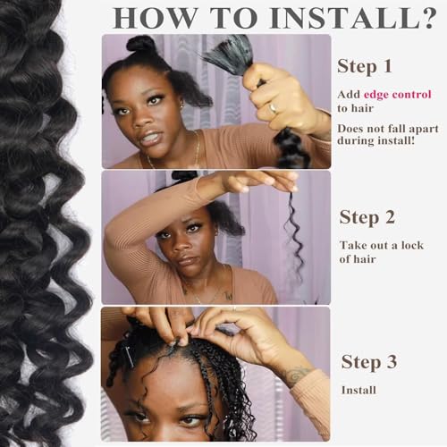 YOMIO Human Braiding Hair 26 Inch 100g (1Pack-2Bundles) Water Wave Human Hair Bulk for Braiding No Weft Bundle Virgin Curly Human Hair Bulk for Boho Braids Wet and Wavy Natural Black Color