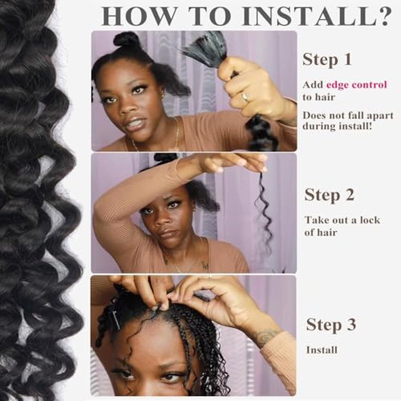 YOMIO Human Braiding Hair 26 Inch 100g (1Pack-2Bundles) Water Wave Human Hair Bulk for Braiding No Weft Bundle Virgin Curly Human Hair Bulk for Boho Braids Wet and Wavy Natural Black Color