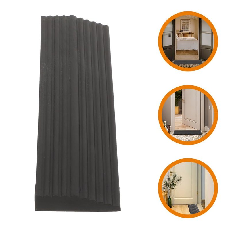 2pcs threshold ramps door transitioning ram indoor threshold ramp pad wheelchair transitioning sweeping robot triangle pad household plastic
