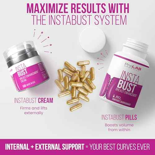 InstaBust Breast Enhancement Cream ? Bust Firming & Lifting Formula for Fuller, Rounder, Bigger Breasts ? Volume Boosting Topical ? Made in USA