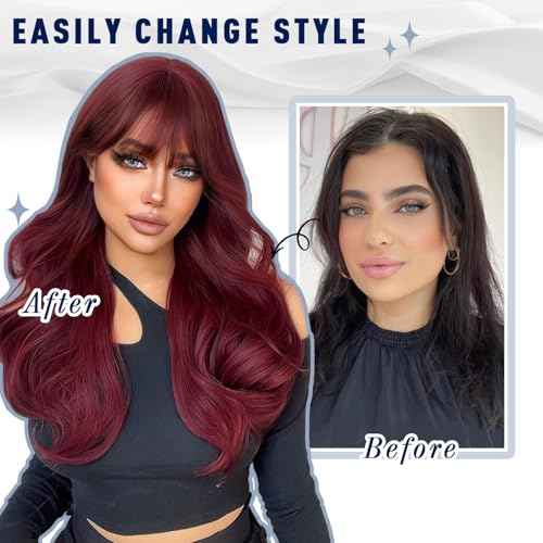 Sunya Clip in Hair Extensions Real Human Hair 7 Pcs Human Hair Clip in Extensions 20 Inch Straight Double Weft Remy Human Hair Extensions Clip ins for Women #99J Burgundy 80G