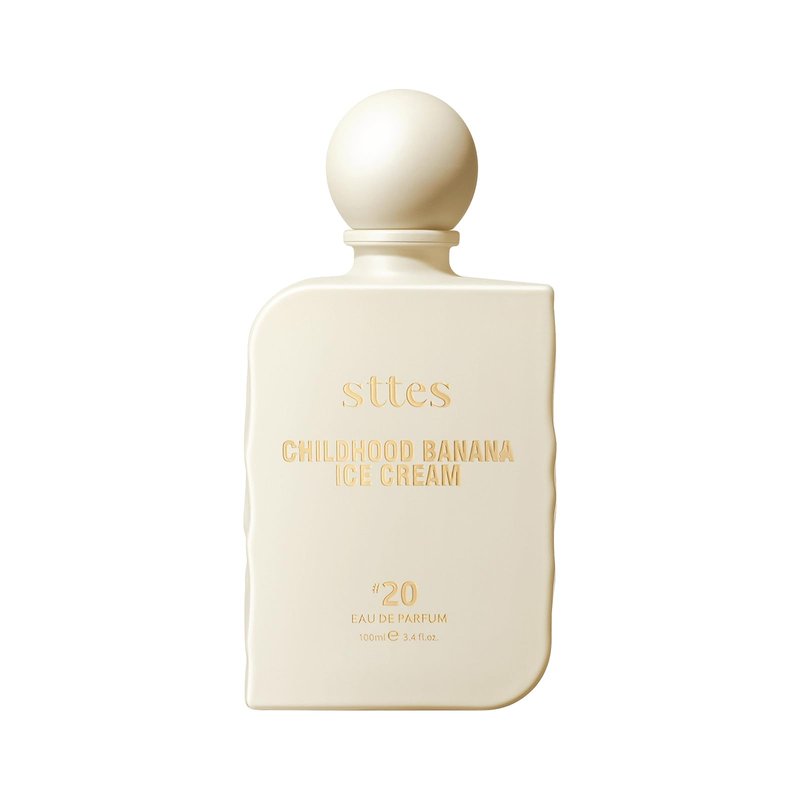 Sttes Perfume #20 for Women – Childhood Banana Ice Cream Eau de Parfum, The Exact Sweetness You Remember: Ripe Banana, Vanilla Ice Cream & Caramel Crunch, Long-Lasting Sweet Gourmand Fragrance, 100ml