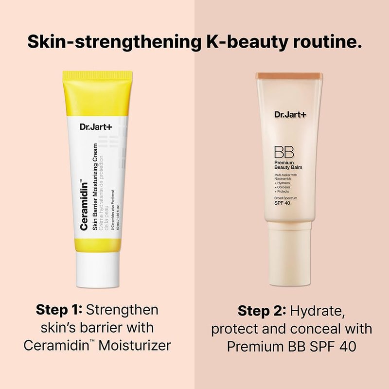 Dr.Jart+ Premium BB Cream - Korean Tinted Moisturizer with SPF 40 & Niacinamide | 1.35 Fl Oz