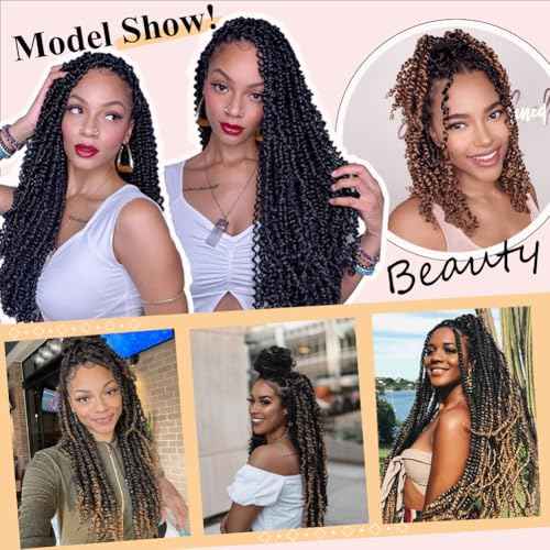 LOSMOEER 8 Packs Passion Twist Hair 10 Inch Ombre Gray Pre-twisted Passion Twist Crochet Hair Grey Pre-looped Crochet Braids for Women Passion Twists Braiding Hair Synthetic Hair Extensions