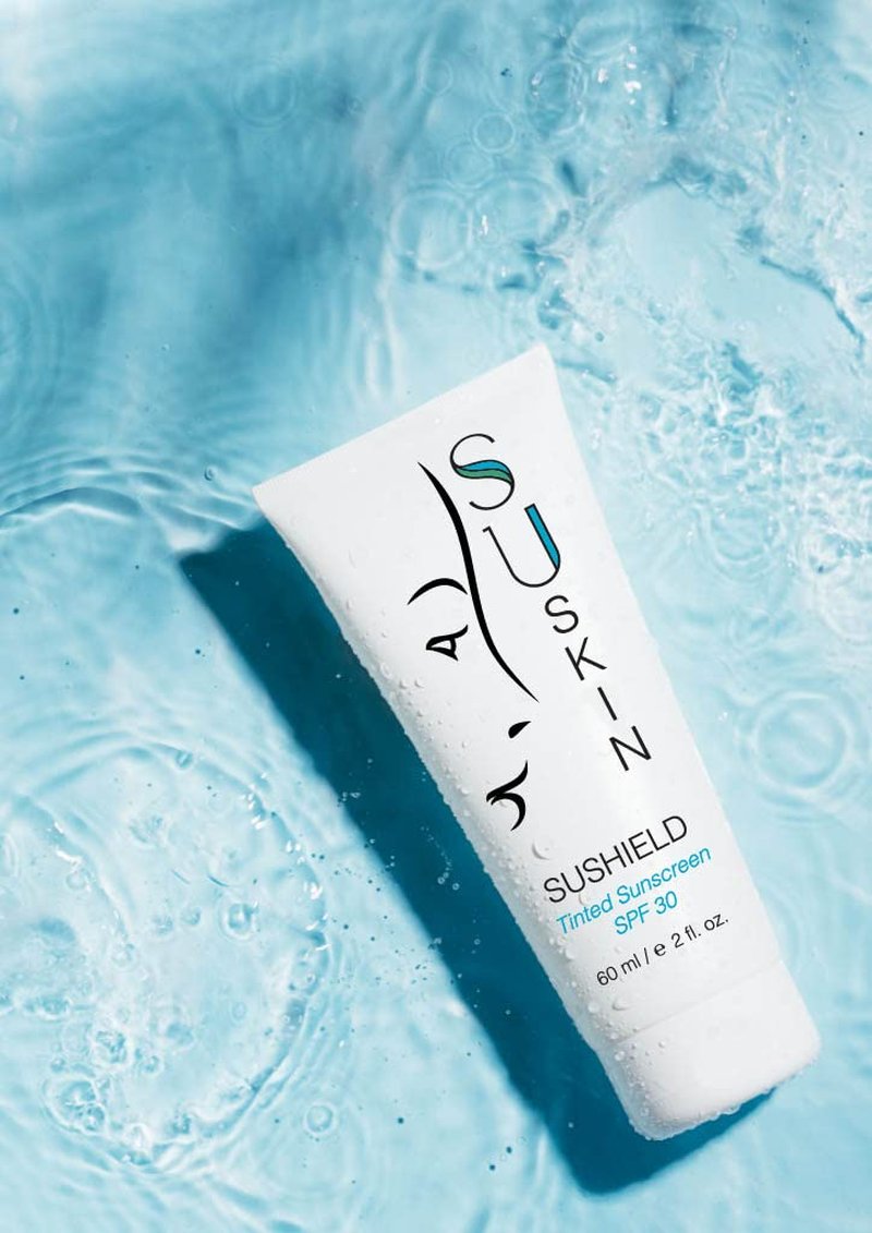 Su-Skin Tinted Mineral SPF Moisturizer for Face, SuShield 30 SPF, All Natural Care with UVA/UVB Protection