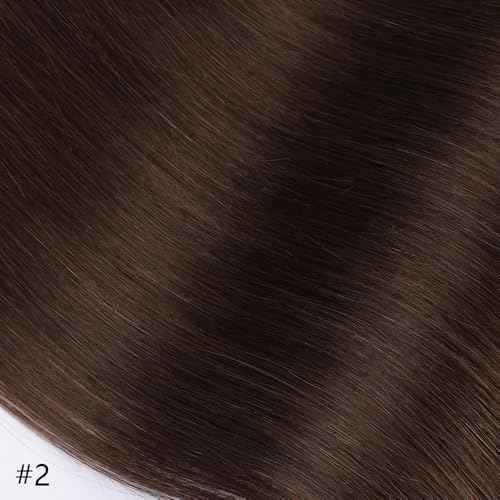 ORIGEN Clip in Hair Extensions Real Human Hair Clips ins Remy Hair Extensions for Women Full Head Dark Brown 120g 16 Clips 7 Pcs 16 Inches