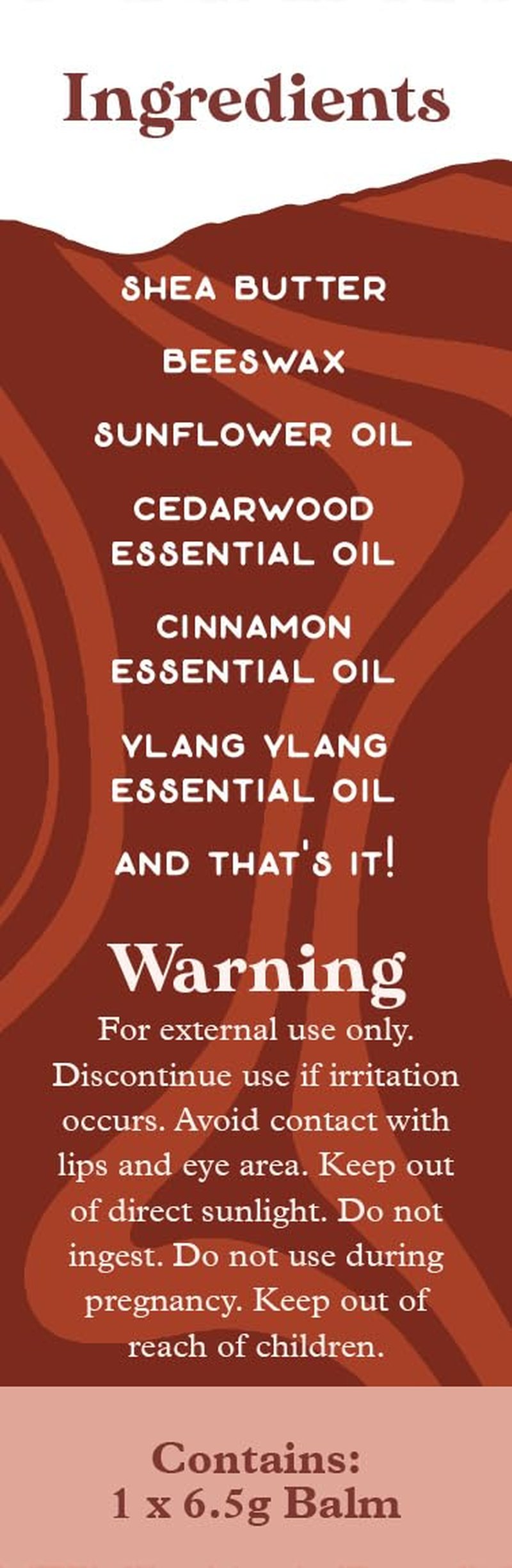 Essential Oils Balm Stick | Grounded Thought Aromatherapy Balm | All Natural Body Balm | Cedarwood, Cinnamon & Ylang Ylang Essential Oils Blend To Support Concentration and Focus | 6.5 grams
