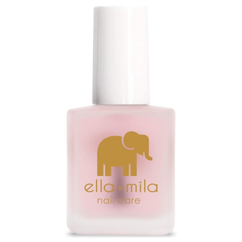 ella+mila Nail Strengthener and Growth Treatment - First Aid Kiss Nail Hardener for Damaged Brittle Thin Nails - Strengthening Polish with Vitamin E - Vegan (0.45 fl oz)