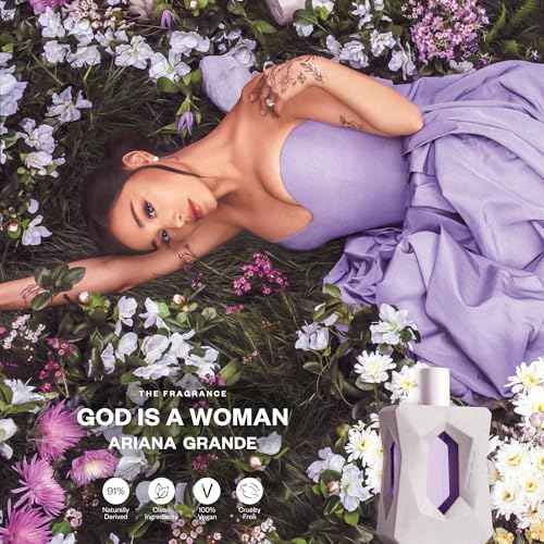 Ariana Grande God is a Woman Eau de Parfum ? Fruity Musk Fragrance for Women ? Women's Perfume with Notes of Orris, Pear, Vanilla & Cedarwood