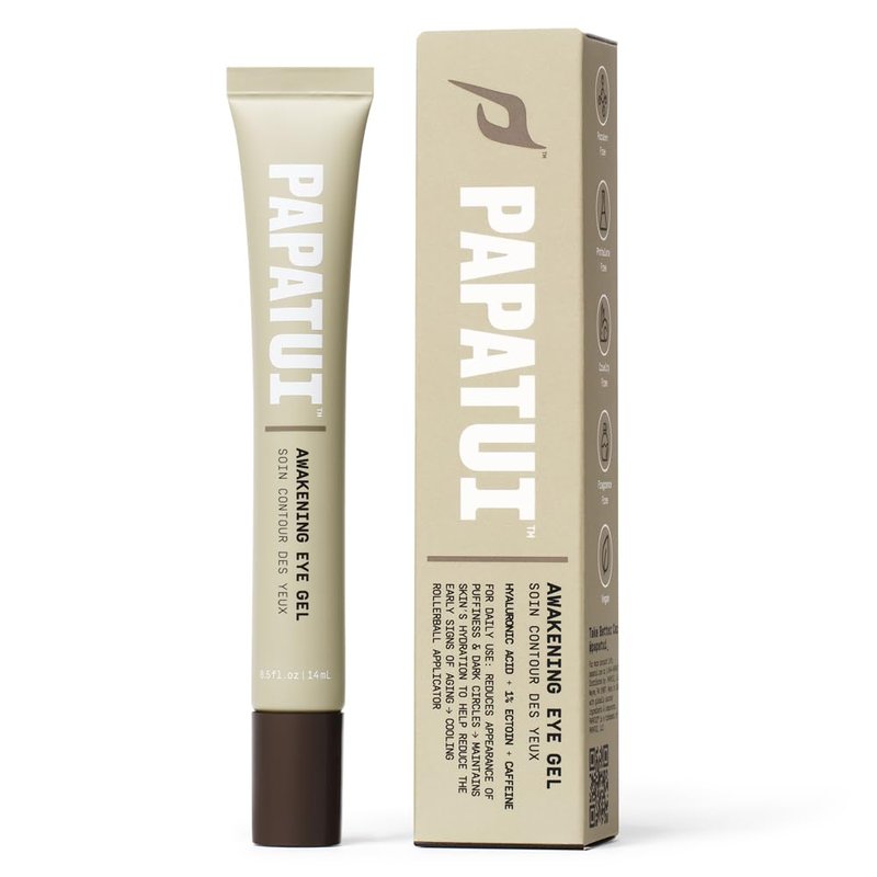 PAPATUI by Dwayne Johnson Awakening Eye Gel for Men - Cooling Rollerball | Reduce Puffiness & Brighten Dark Circles | 0.5oz