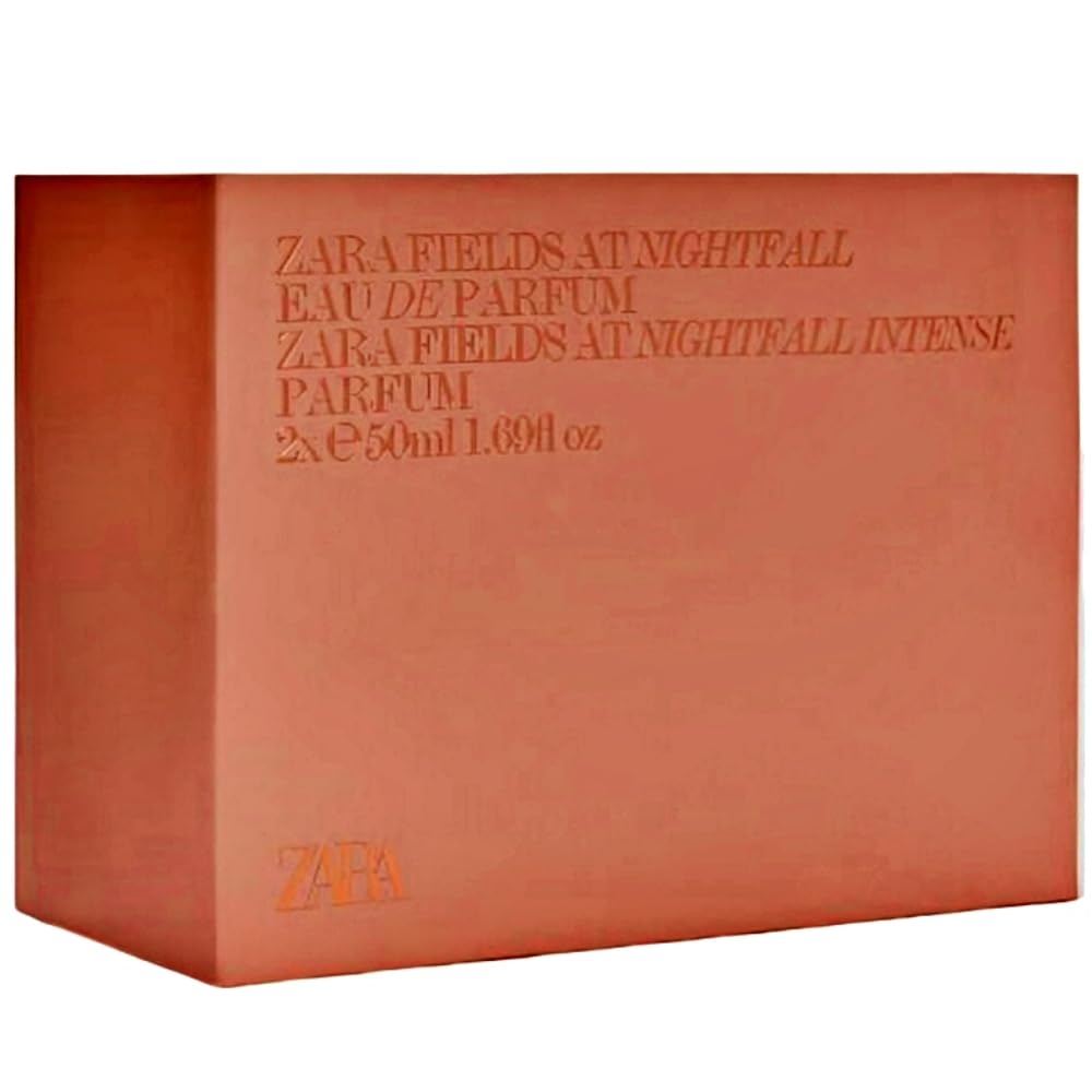 Zara Fields At Nightfall Limited Edition Perfume Set - Warm Floral Woody Eau de Parfum | 2x50ml (1.7 fl. oz.)