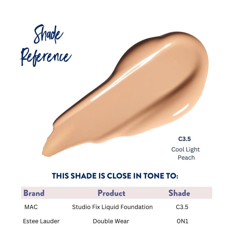 Best Bronze Bombshell Body Makeup - Tattoo Cover Up Makeup & Body Foundation Waterproof - Tattoo Concealer Waterproof for Scars, Varicose Veins Cover Up & Leg Foundation (C3.5 Light Peach)