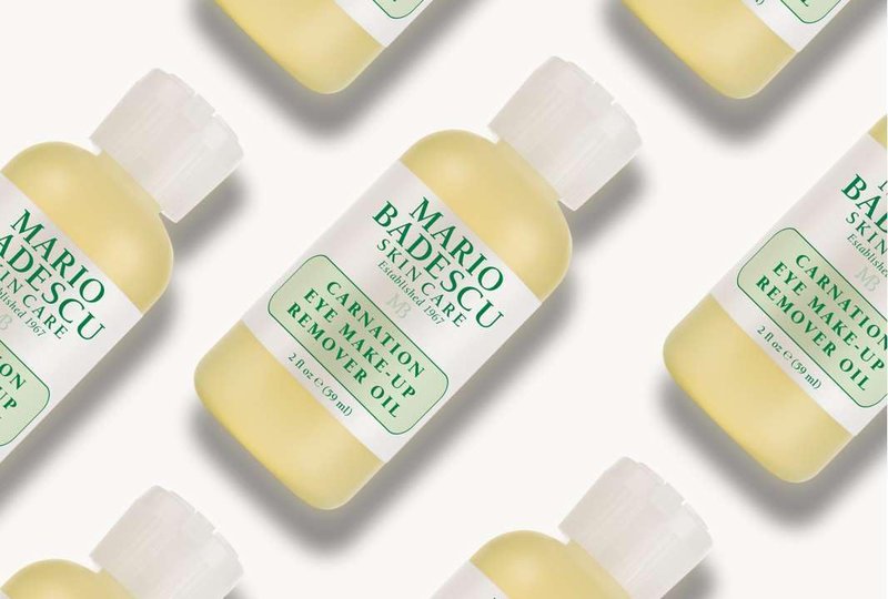 Mario Badescu Carnation Eye Makeup Remover Oil, Ideal for Combination, Dry or Sensitive Skin, Cleansing and Moisturizing Waterproof Mascara Remover with Sesame Seed Oil, 2 Oz