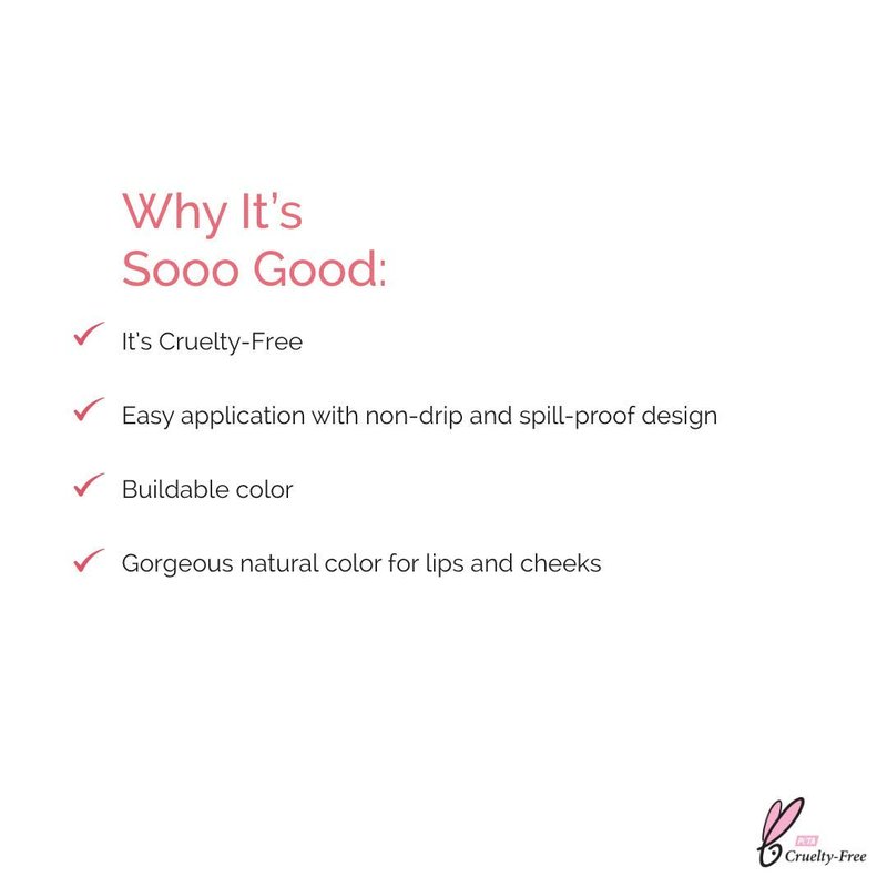 Elizabeth Mott Tints & Sass Lip and Cheek Stain – Long-Lasting Rosy Pink Tint for Lips & Cheeks, Natural Buildable Color, Smudge-Proof, Lightweight, Cruelty-Free Makeup for All Skin Tones (10g/0.35oz)