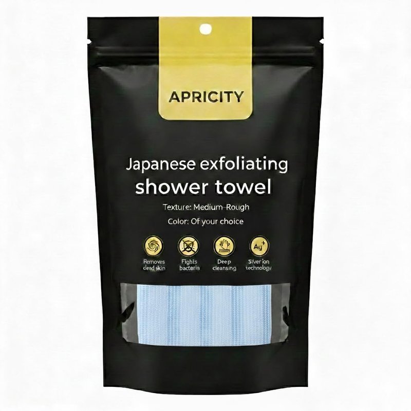 Shower Towel, 2-in-1 Dual-Sided Body Scrubber & Microfiber Scrub Cloth Set, Advanced Exfoliation for All Skin Types