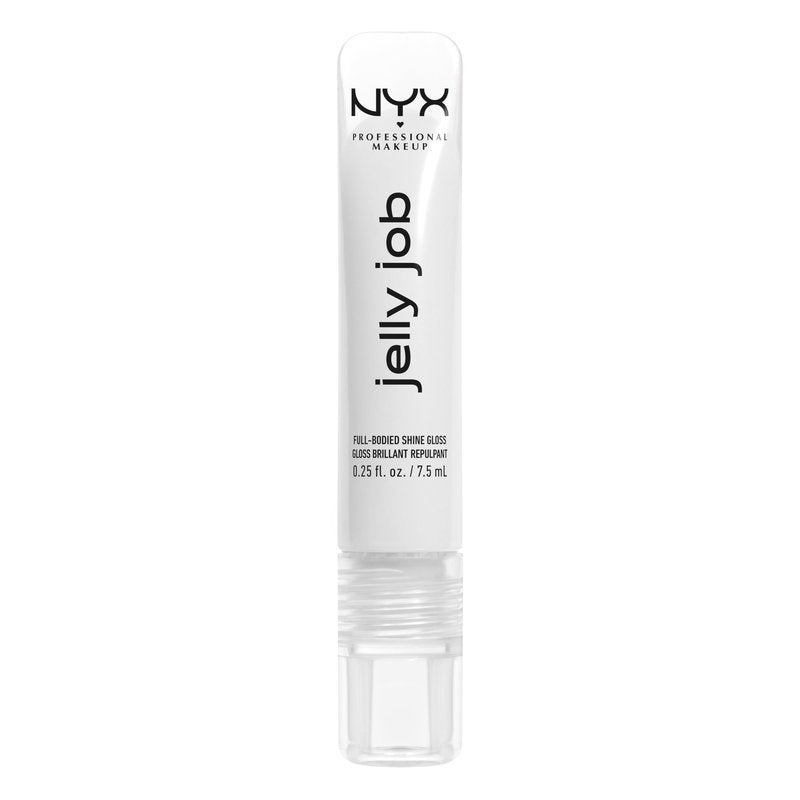 NYX PROFESSIONAL MAKEUP Jelly Job Lip Gloss, Lip Tint Gloss with Full-Bodied, Smoothing, and Hyper-Glossy Shine - Just Jelly (Clear)