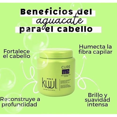 Kuul Cure Me Reconstructor 35.2 oz (Tratamiento Para Cabello Maltratado) AVOCADO (con extracto de aguacate)
