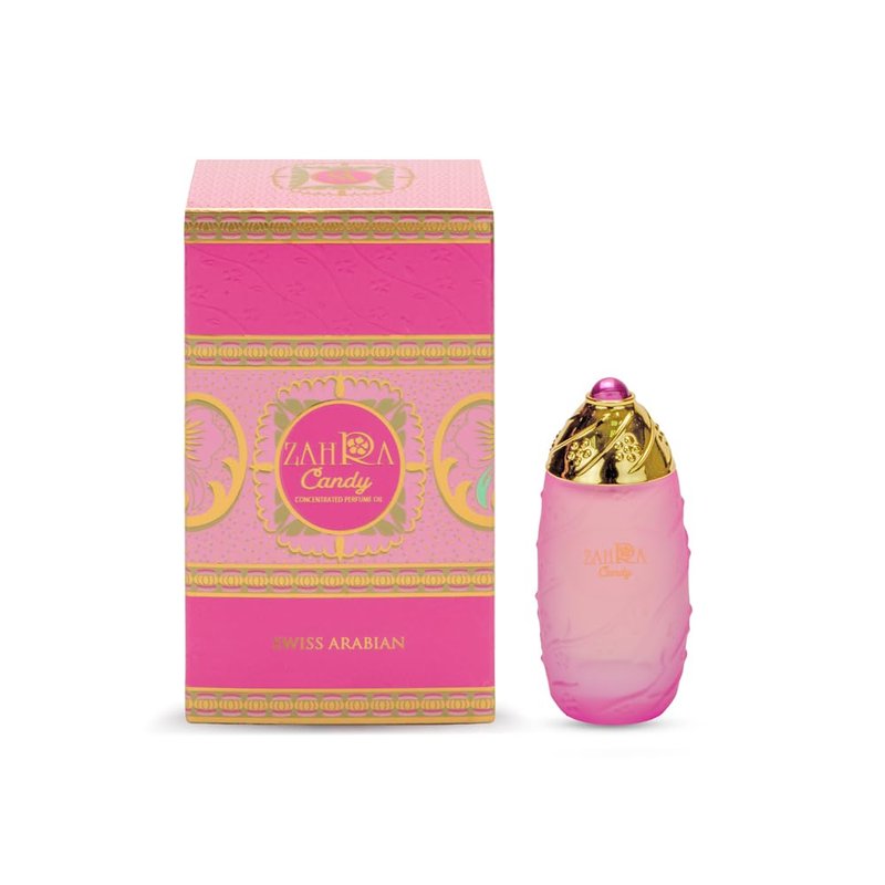 Swiss Arabian Zahra Candy - Sweet Gourmand Perfume Oil for Men & Women | Fruity, Floral, Musk - 3.2 oz