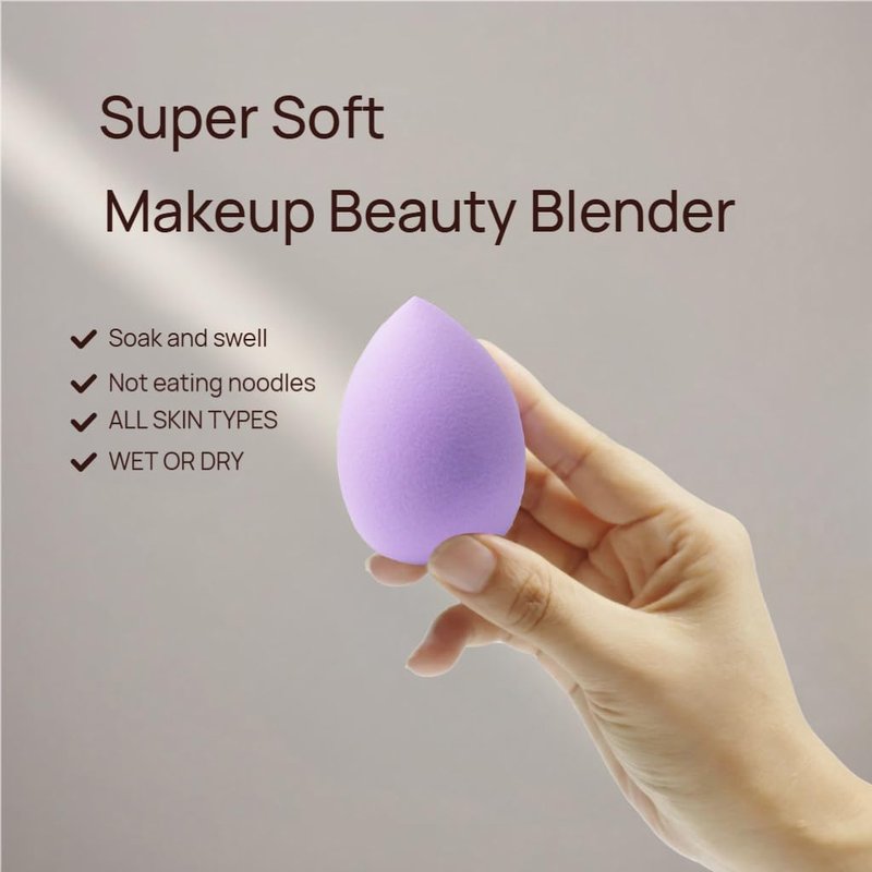 Makeup Sponge Set - 6PCS Latex-Free High-Definition Blenders for Powder, Cream & Liquid | Super Soft Multi-Use Beauty Tools
