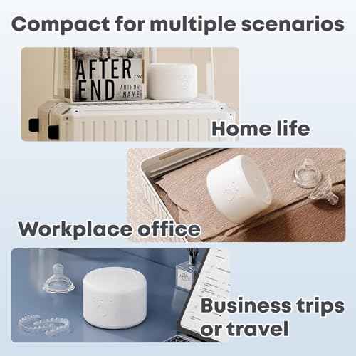 Retainer Cleaner for Braces, Mouth Guard Cleaner, Toothbrush Heads, Jewelry, 3 Smart Mode Portable Dental Cleaner Machine with 200ML Capacity