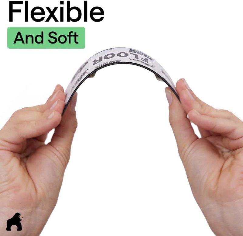 GORILLA GRIP® Rug Gripper Pads - Extra Long Double-Sided Adhesives for Area Rugs | 8 Pcs, Renter Friendly