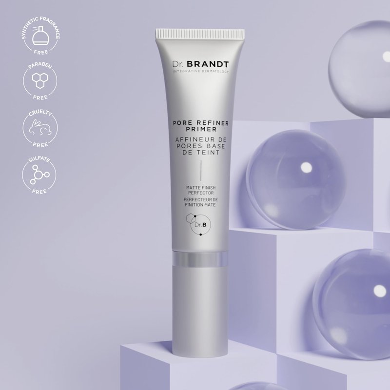 Dr. Brandt Pores No More, Pore Refiner Primer - Instantly Minimizes the Appearance of Pores, Absorbs Oil & Mattifies Shine - 1.0 fl oz