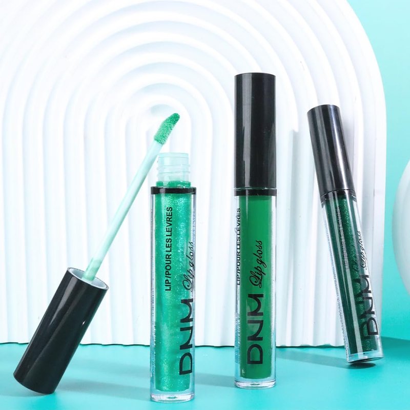 evpct 3Pcs Green Matte Glitter Liquid Lipstick Lip Stain Sets for Women, Matte Shimmer Lipstick Long Lasting Waterproof Permanent 24 Hours original, Magic Lip Sticks Pack for Halloween Daily Makeup