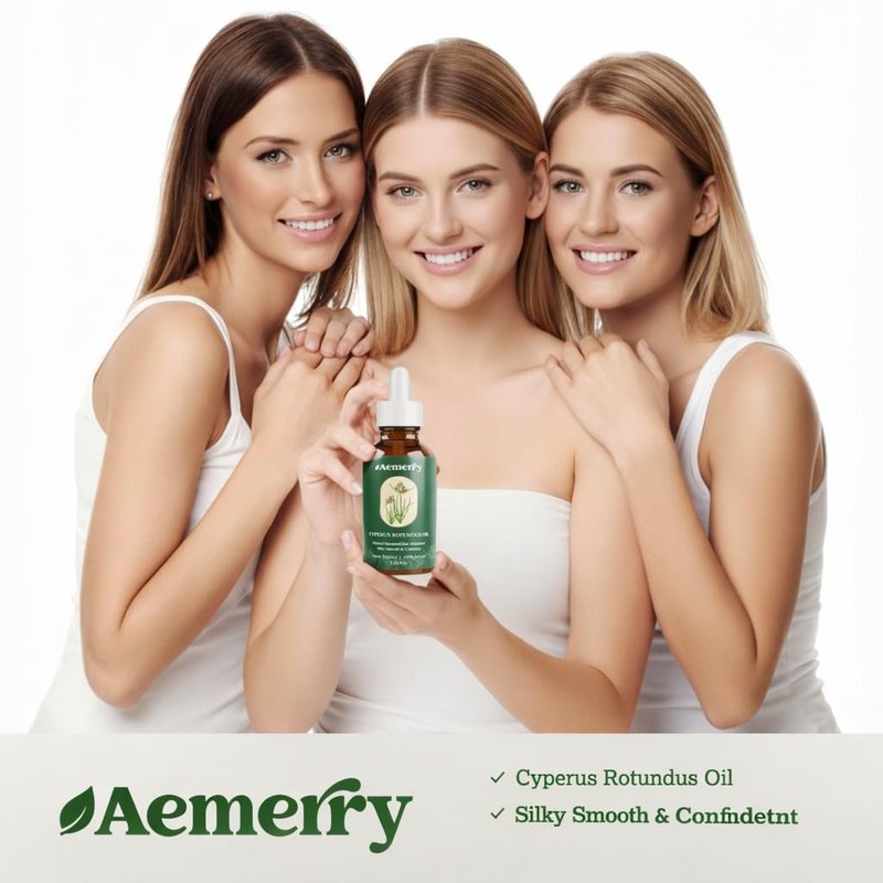 Cyperus Rotundus Oil: Natural Cyperus Rotundus After Hair Removal Oil, Slow & Reduce Regrowth for Face & Body, Moisturizing, Soothing & Smoothing Care, Safe for Sensitive Skin & PCOS.