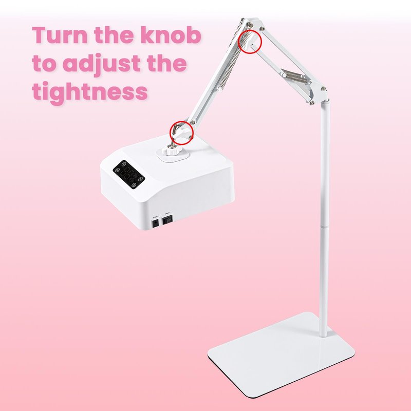 DLITISH UV Foot Lamp with Stand, 78W Hanging Pedicure Lamp, Cordless UV Light for Feet with Sensor, LED Nail Light on an Arm, Wireless Gel Nail Polish Curing for Nails (Whole Floor Lamp)